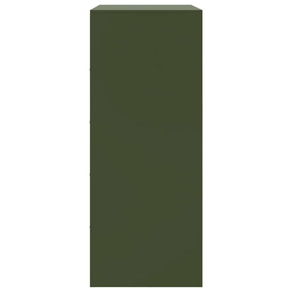 Credenza Verde Oliva 67x39x95 cm in Acciaio | homemem39
