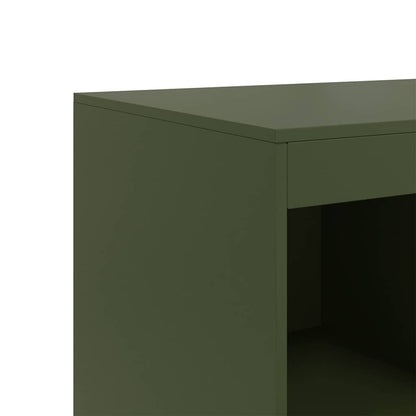 Credenza Verde Oliva 67x39x95 cm in Acciaio | homemem39