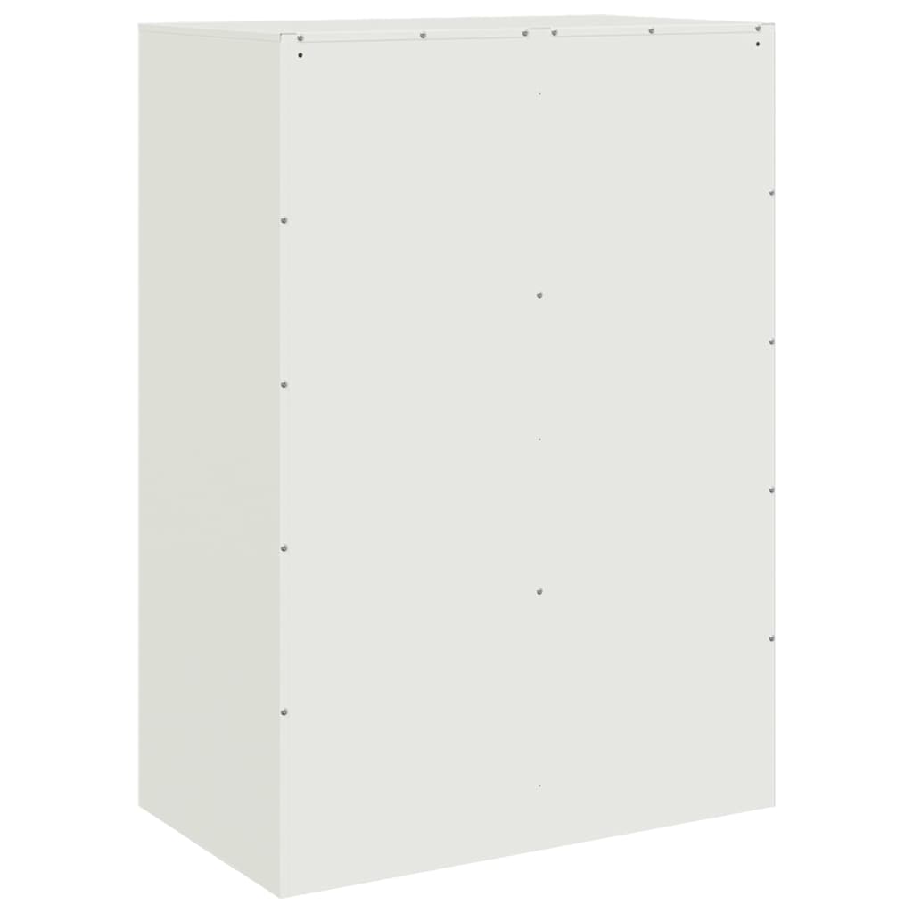 Credenza Bianca 67x39x95 cm in Acciaio - homemem39