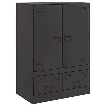 Credenza Nera 67x39x95 cm in Acciaio | homemem39