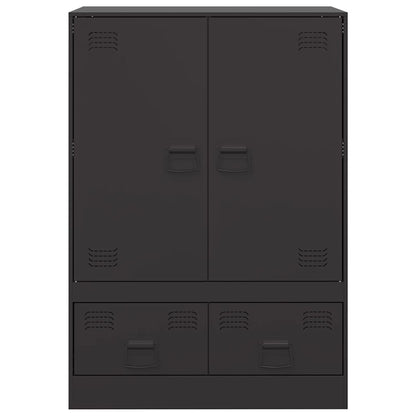 Credenza Nera 67x39x95 cm in Acciaio | homemem39