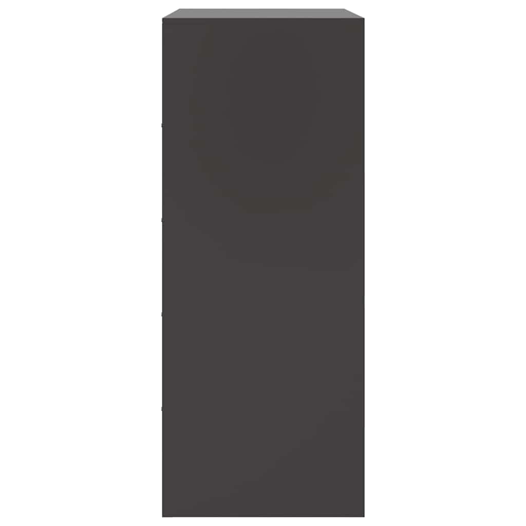 Credenza Nera 67x39x95 cm in Acciaio | homemem39