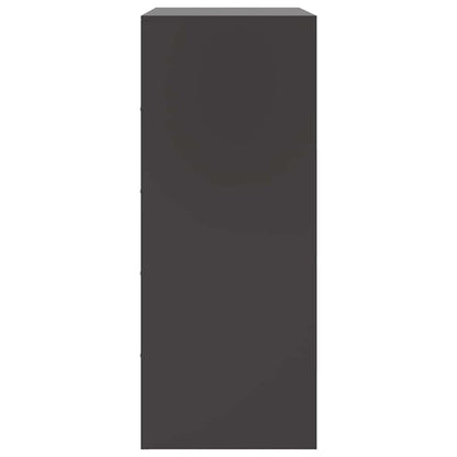 Credenza Nera 67x39x95 cm in Acciaio | homemem39