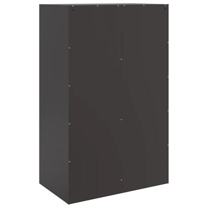 Credenza Nera 67x39x95 cm in Acciaio | homemem39