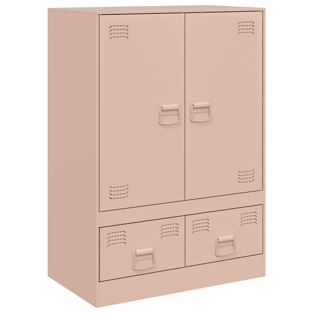 Credenza Rosa 67x39x95 cm in Acciaio - homemem39