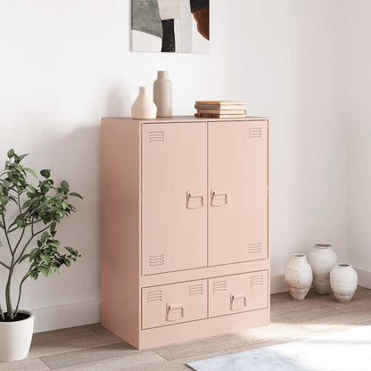 Credenza Rosa 67x39x95 cm in Acciaio - homemem39