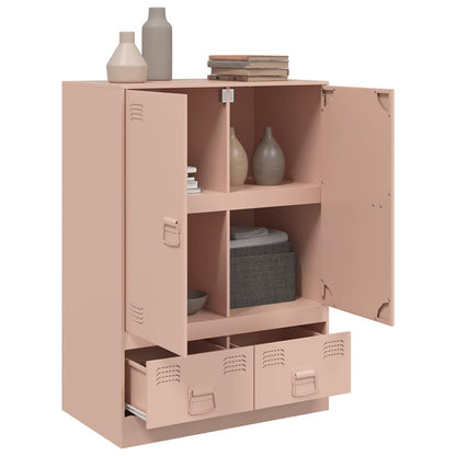 Credenza Rosa 67x39x95 cm in Acciaio - homemem39