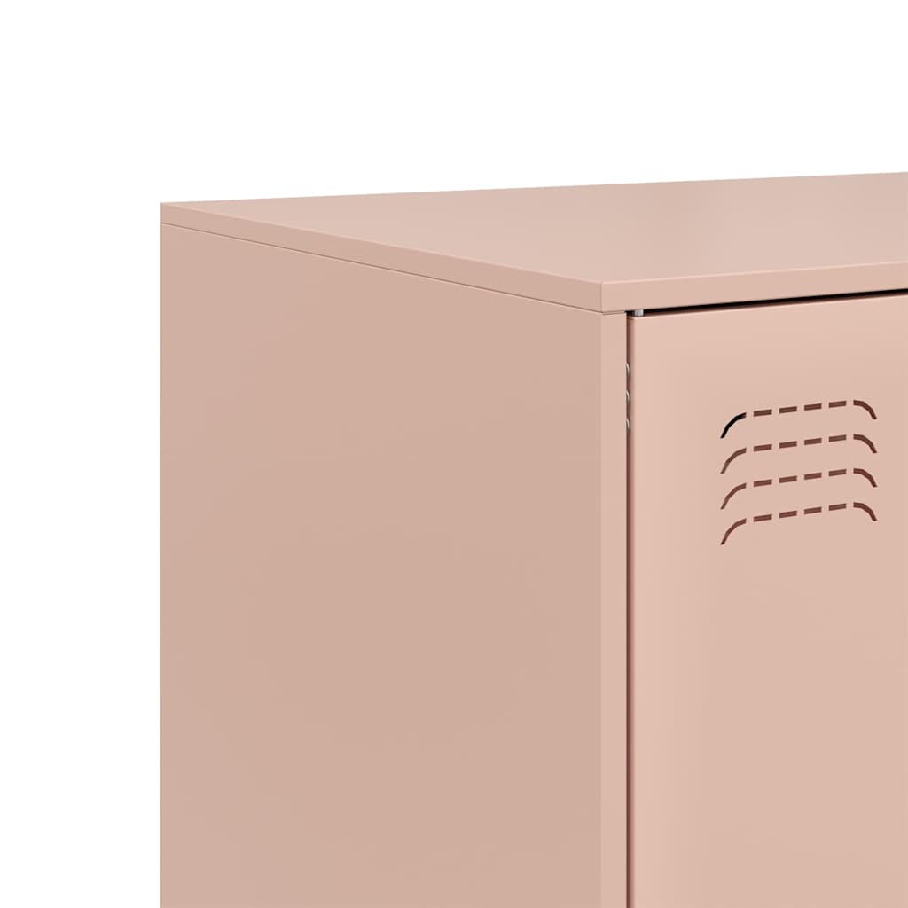 Credenza Rosa 67x39x95 cm in Acciaio - homemem39