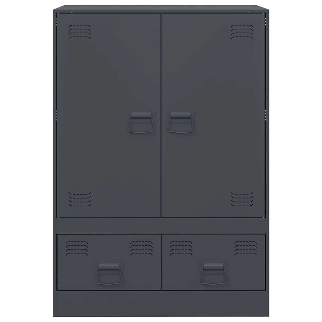 Credenza Antracite 67x39x95 cm in Acciaio - homemem39