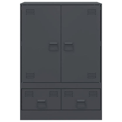 Credenza Antracite 67x39x95 cm in Acciaio - homemem39