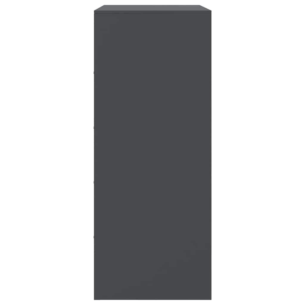 Credenza Antracite 67x39x95 cm in Acciaio