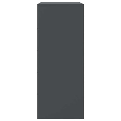 Credenza Antracite 67x39x95 cm in Acciaio