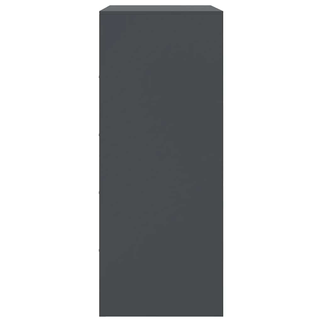 Credenza Antracite 67x39x95 cm in Acciaio - homemem39