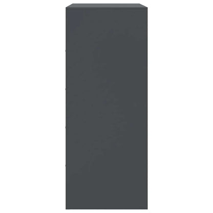 Credenza Antracite 67x39x95 cm in Acciaio - homemem39