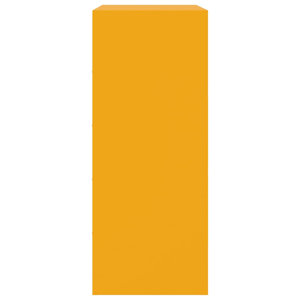 Credenza Giallo Senape 67x39x95 cm in Acciaio - homemem39