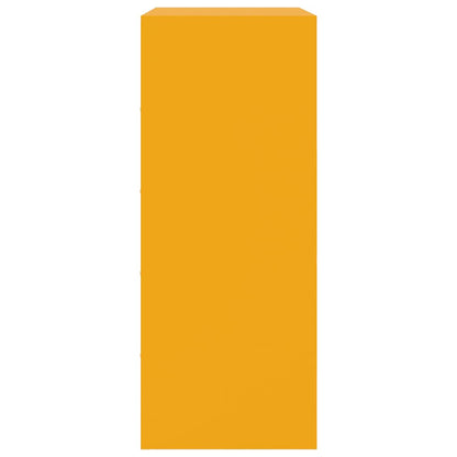 Credenza Giallo Senape 67x39x95 cm in Acciaio - homemem39