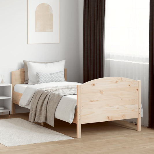 Giroletto senza Materasso 100x200 cm in Legno Massello di Pino - homemem39