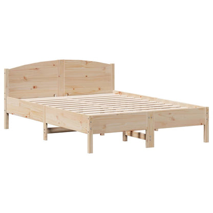 Letto senza Materasso 140x190 cm in Legno Massello di Pino - homemem39