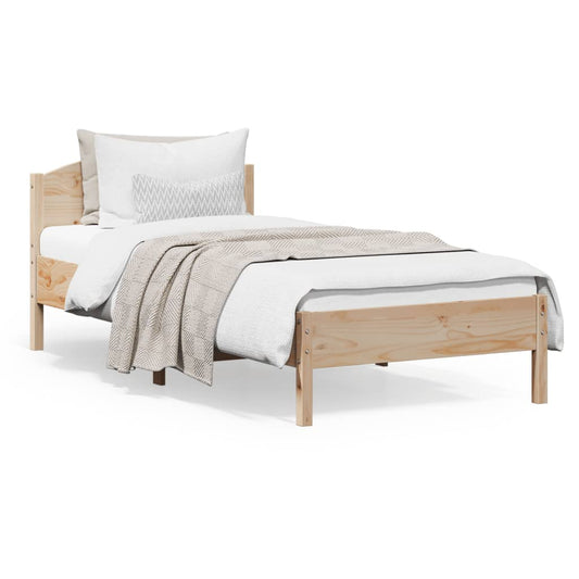 Giroletto senza Materasso 100x200 cm in Legno Massello di Pino - homemem39