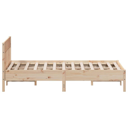 Letto senza Materasso 150x200 cm in Legno Massello di Pino | homemem39