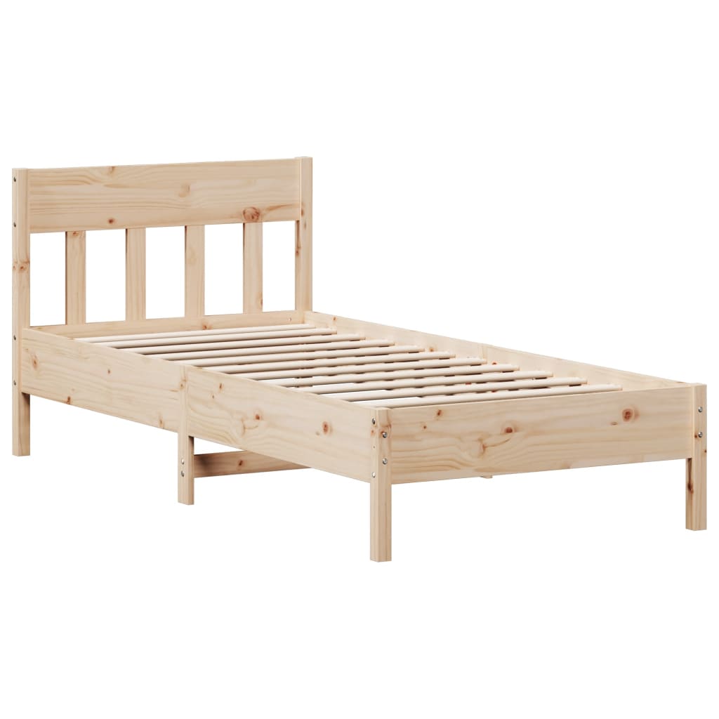 Letto senza Materasso 90x200 cm in Legno Massello di Pino | homemem39