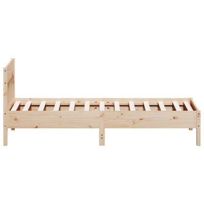 Letto senza Materasso 90x200 cm in Legno Massello di Pino | homemem39
