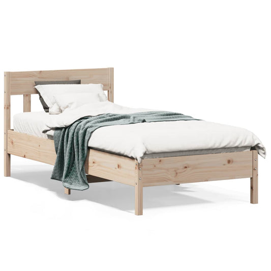 Letto senza Materasso 90x200 cm in Legno Massello di Pino | homemem39