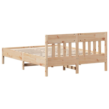 Letto senza Materasso 135x190 cm in Legno Massello di Pino | homemem39