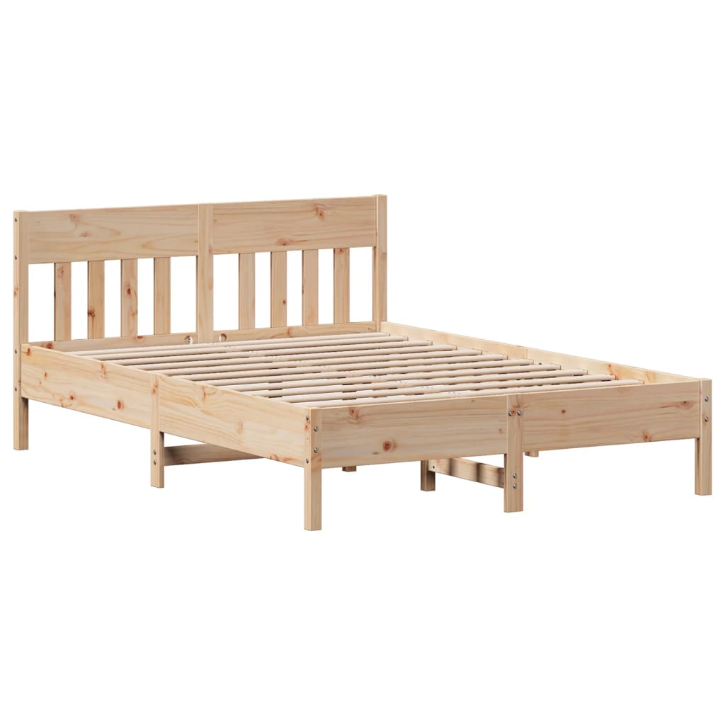 Letto senza Materasso 120x190 cm in Legno Massello di Pino | homemem39