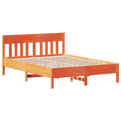 Letto senza Materasso Marrone Cera 120x190 cm in Legno di Pino | homemem39