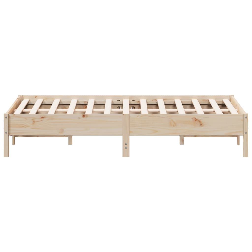 Letto senza Materasso 160x200 cm in Legno Massello di Pino | homemem39