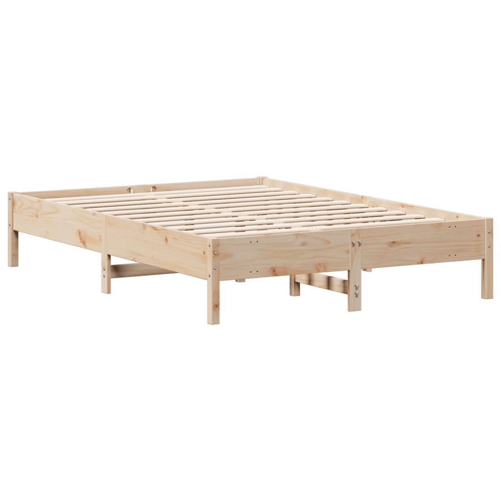 Letto senza Materasso 150x200 cm in Legno Massello di Pino | homemem39