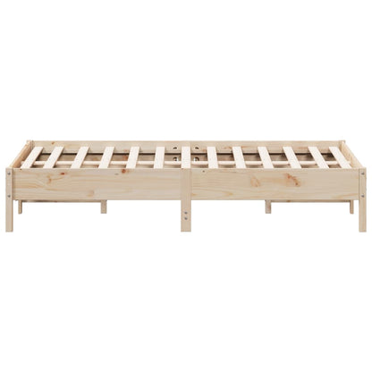 Letto senza Materasso 140x200 cm in Legno Massello di Pino | homemem39
