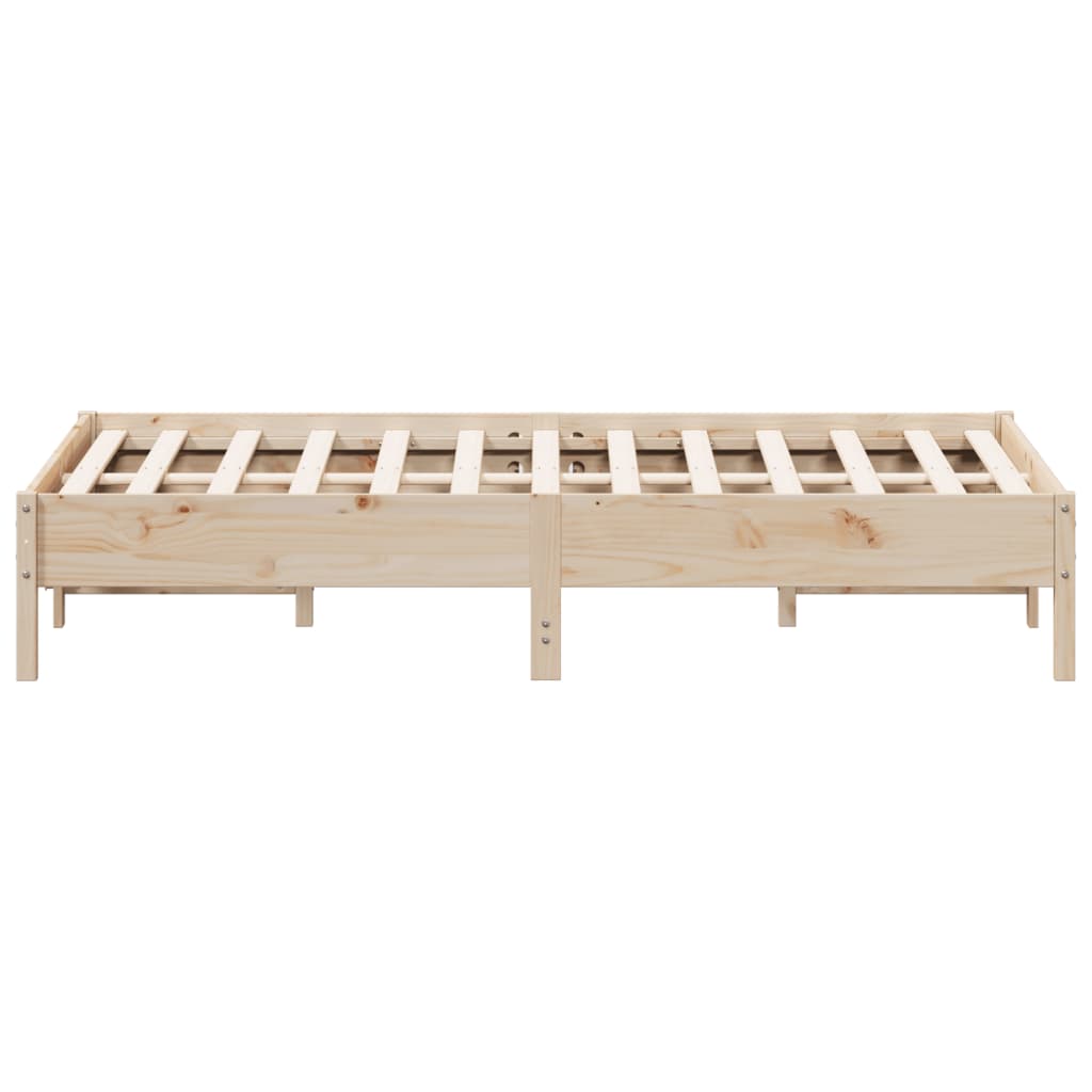 Letto senza Materasso 120x200 cm in Legno Massello di Pino | homemem39