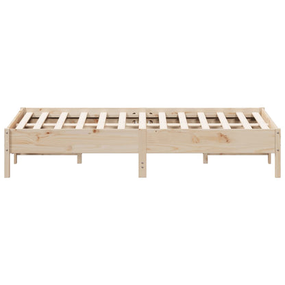 Letto senza Materasso 120x200 cm in Legno Massello di Pino - homemem39