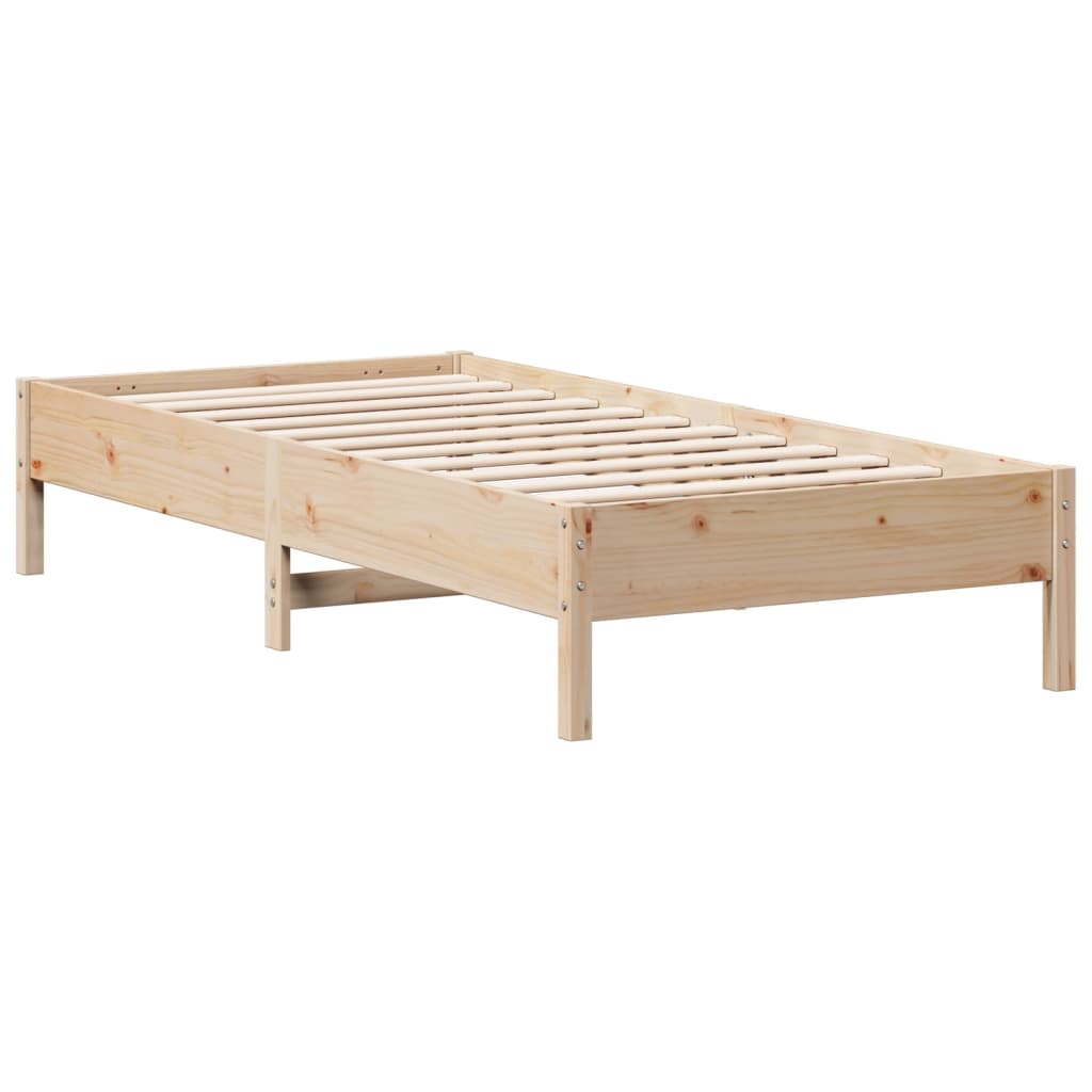Letto senza Materasso 90x200 cm in Legno Massello di Pino - homemem39