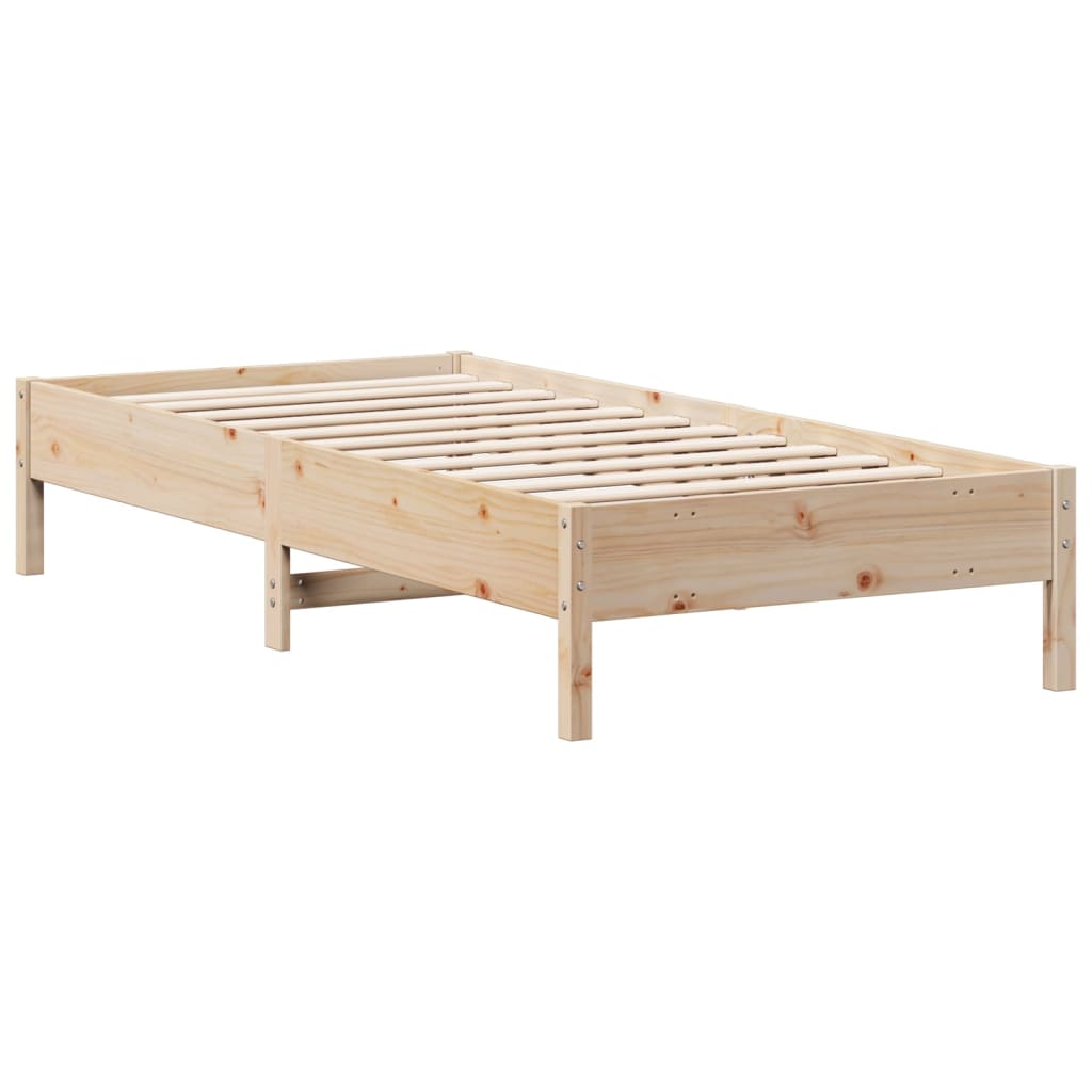 Letto senza Materasso 90x200 cm in Legno Massello di Pino - homemem39