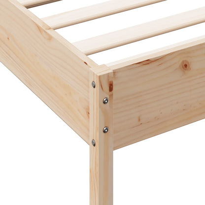 Letto senza Materasso 90x200 cm in Legno Massello di Pino - homemem39