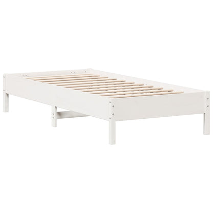 Letto senza Materasso Bianco 90x200 cm Legno Massello di Pino - homemem39