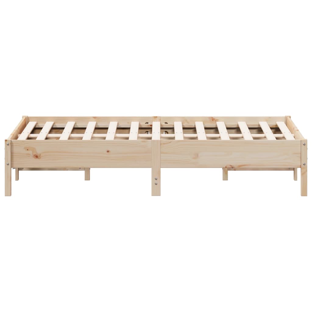Letto senza Materasso 135x190 cm in Legno Massello di Pino | homemem39