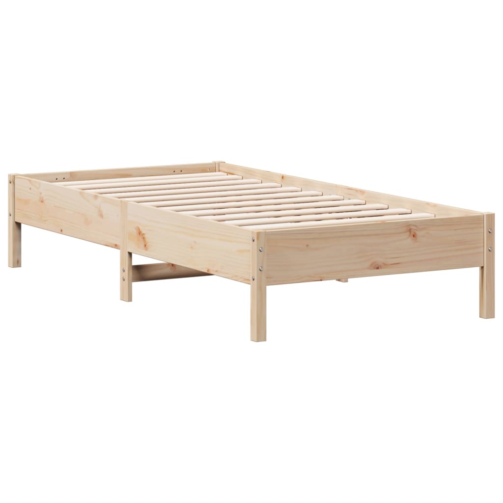 Letto senza Materasso 75x190 cm in Legno Massello Pino - homemem39