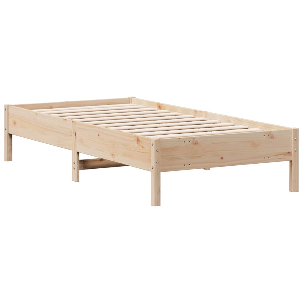 Letto senza Materasso 75x190 cm in Legno Massello Pino | homemem39