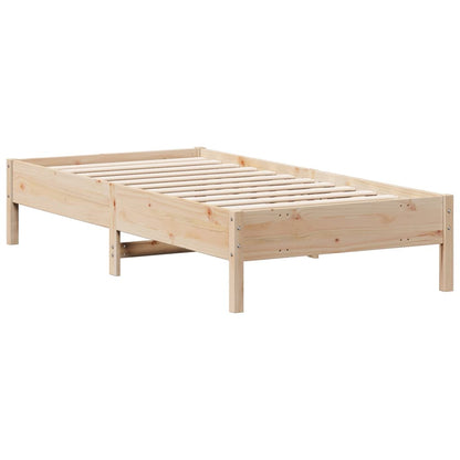 Letto senza Materasso 75x190 cm in Legno Massello Pino - homemem39