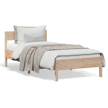 Letto senza Materasso 75x190 cm in Legno Massello Pino | homemem39