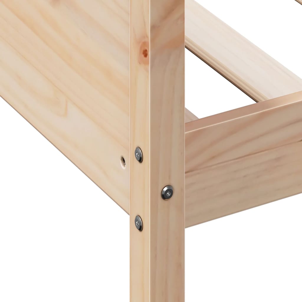 Dormeuse senza Materasso 80x200 cm in Legno Massello di Pino - homemem39