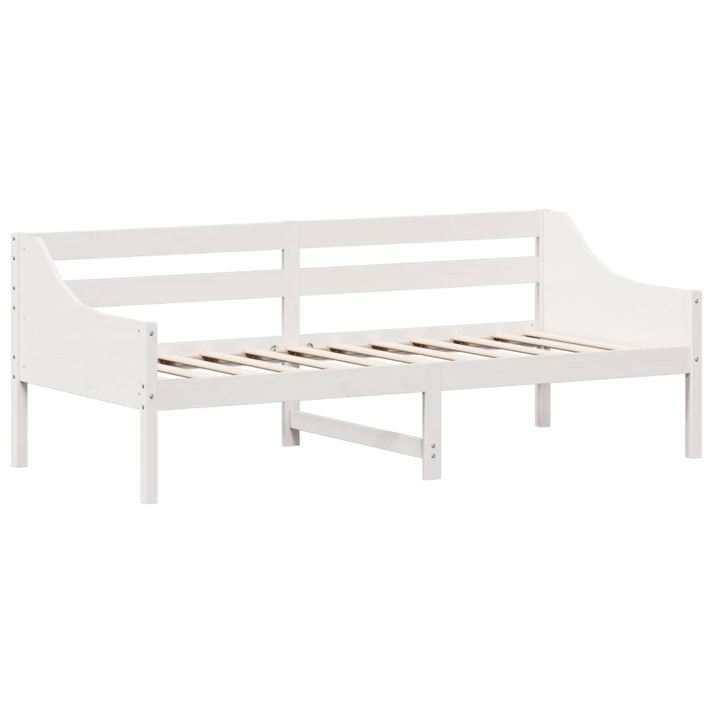 Dormeuse senza Materasso Bianca 80x200 cm Legno Massello Pino | homemem39