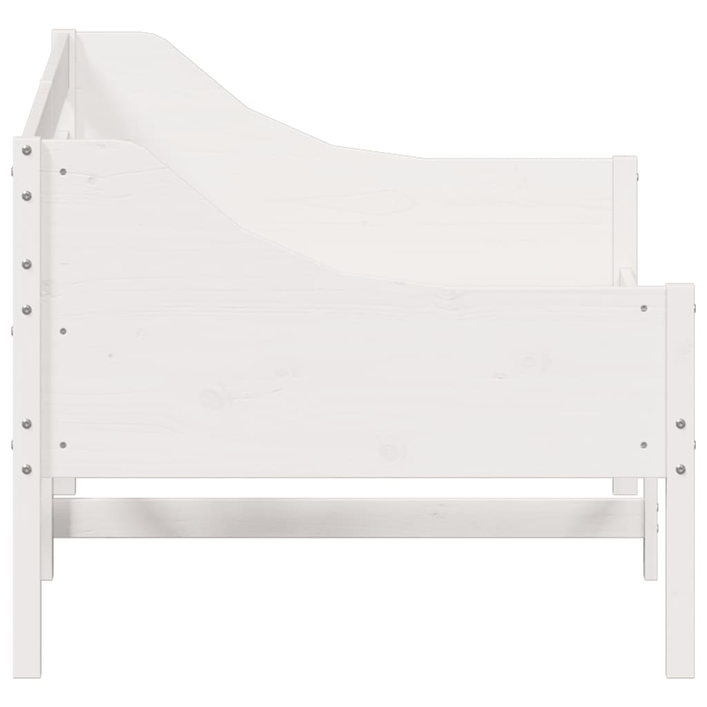 Dormeuse senza Materasso Bianca 80x200 cm Legno Massello Pino | homemem39
