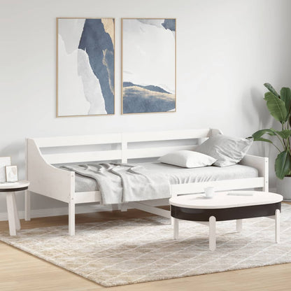 Dormeuse senza Materasso Bianca 80x200 cm Legno Massello Pino | homemem39