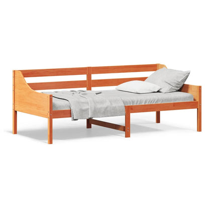 Dormeuse senza Materasso Marrone Cera 90x200 cm Legno di Pino - homemem39