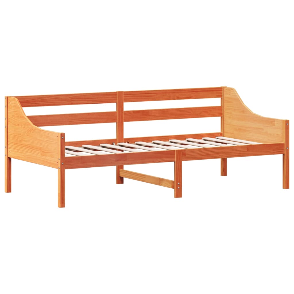 Dormeuse senza Materasso Marrone Cera 100x200 cm Legno di Pino - homemem39